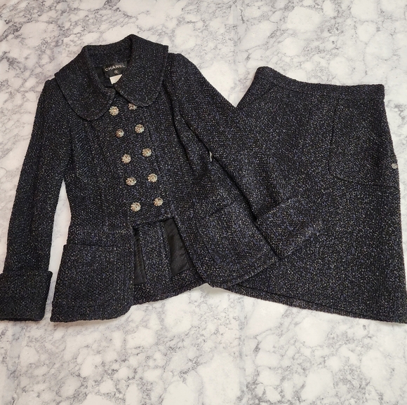 Chanel Tweed Suit Skirt Set - Picture 1 of 16